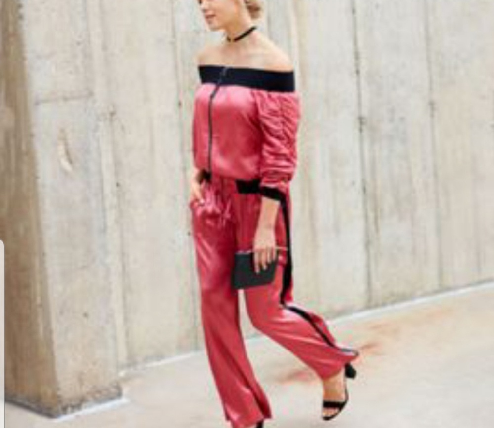 Project Runway Off the Shoulder Bomber Jacket - Picture 2 of 3